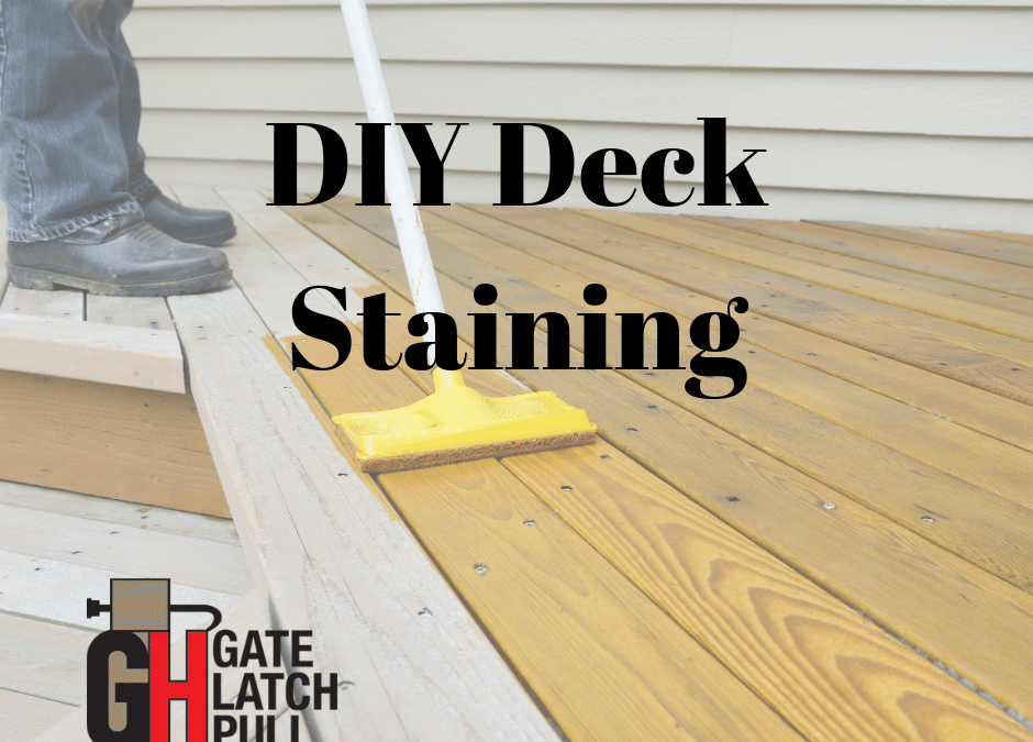 DIY Deck Staining