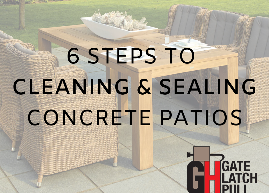 How to Clean and Seal Concrete Patios