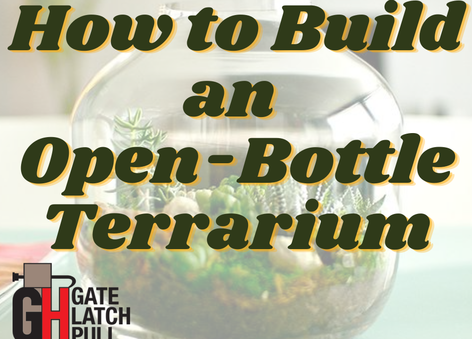 DIY open bottle terrarium